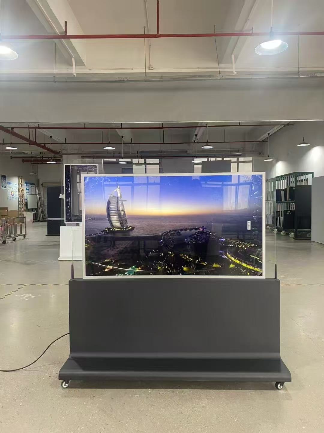 Seasann an t -urlár dé -thaobhach 55 orlach LCD Tírdhreacha LCD